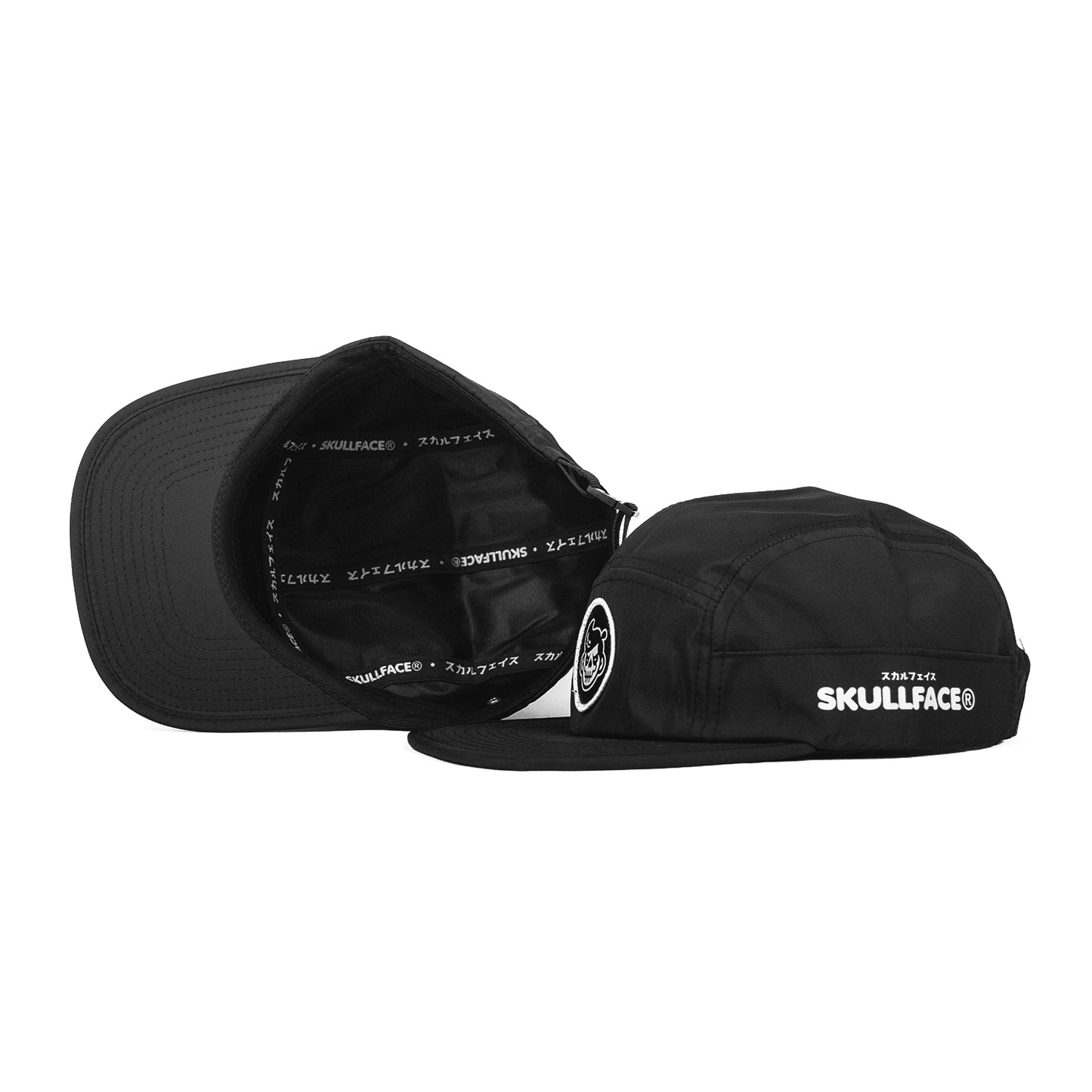 ICONIC STASH 5-PANEL CAP (BLACK)