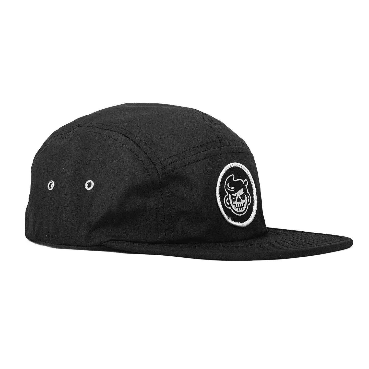 ICONIC STASH 5-PANEL CAP (BLACK)